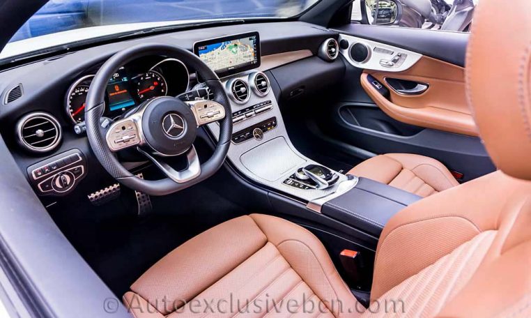 Mercedes C 300 Cabrio - Blanco -Marrón -Auto Exclusive BCNDSC00099